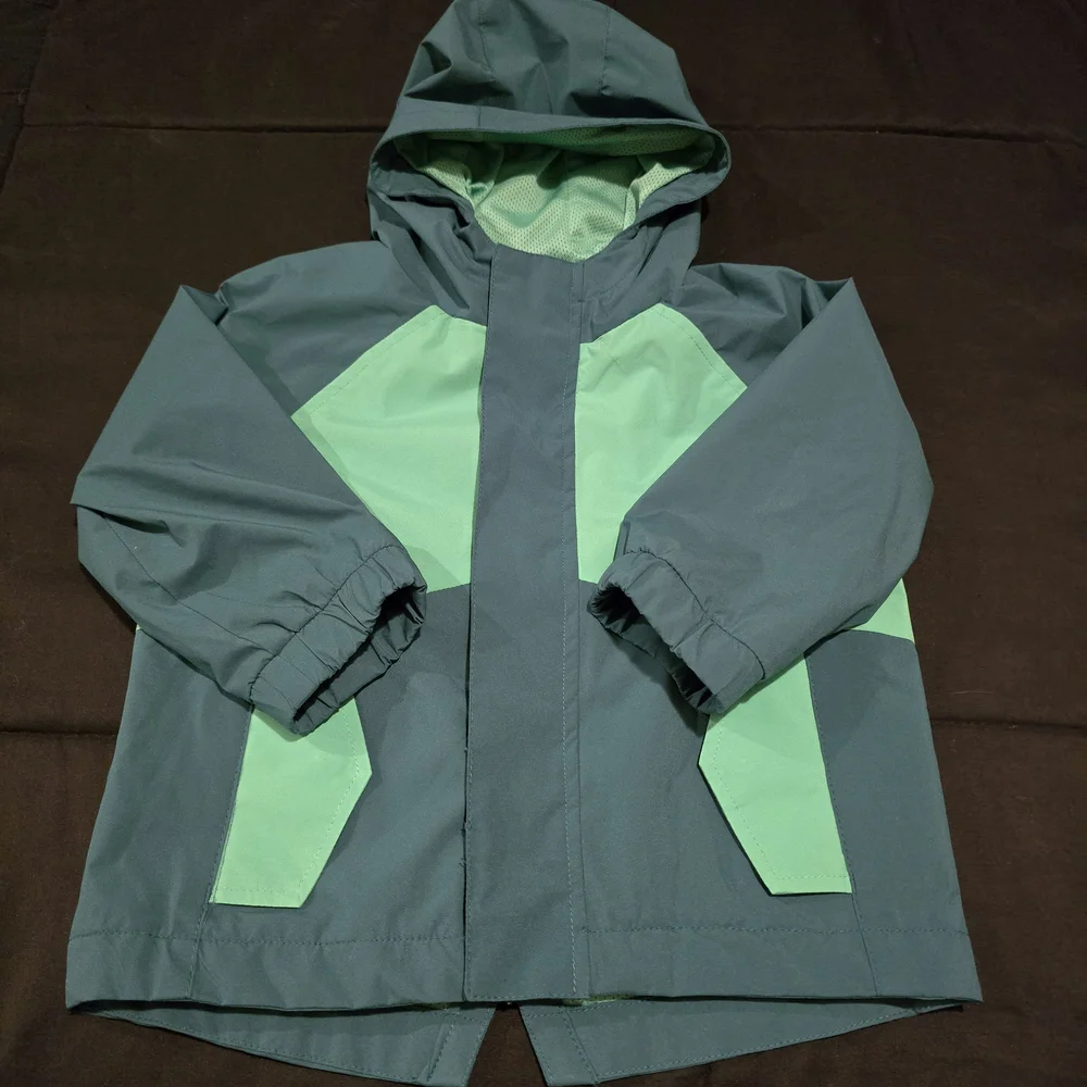 Cat & Jack Boys Lightweight Hooded‎ Toddler Jacket Green Size 18 Months